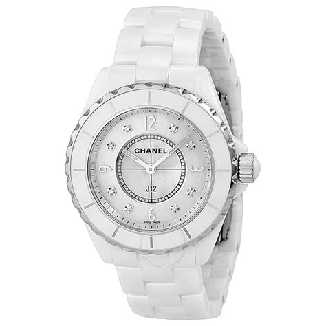 chanel mother of pearl watch